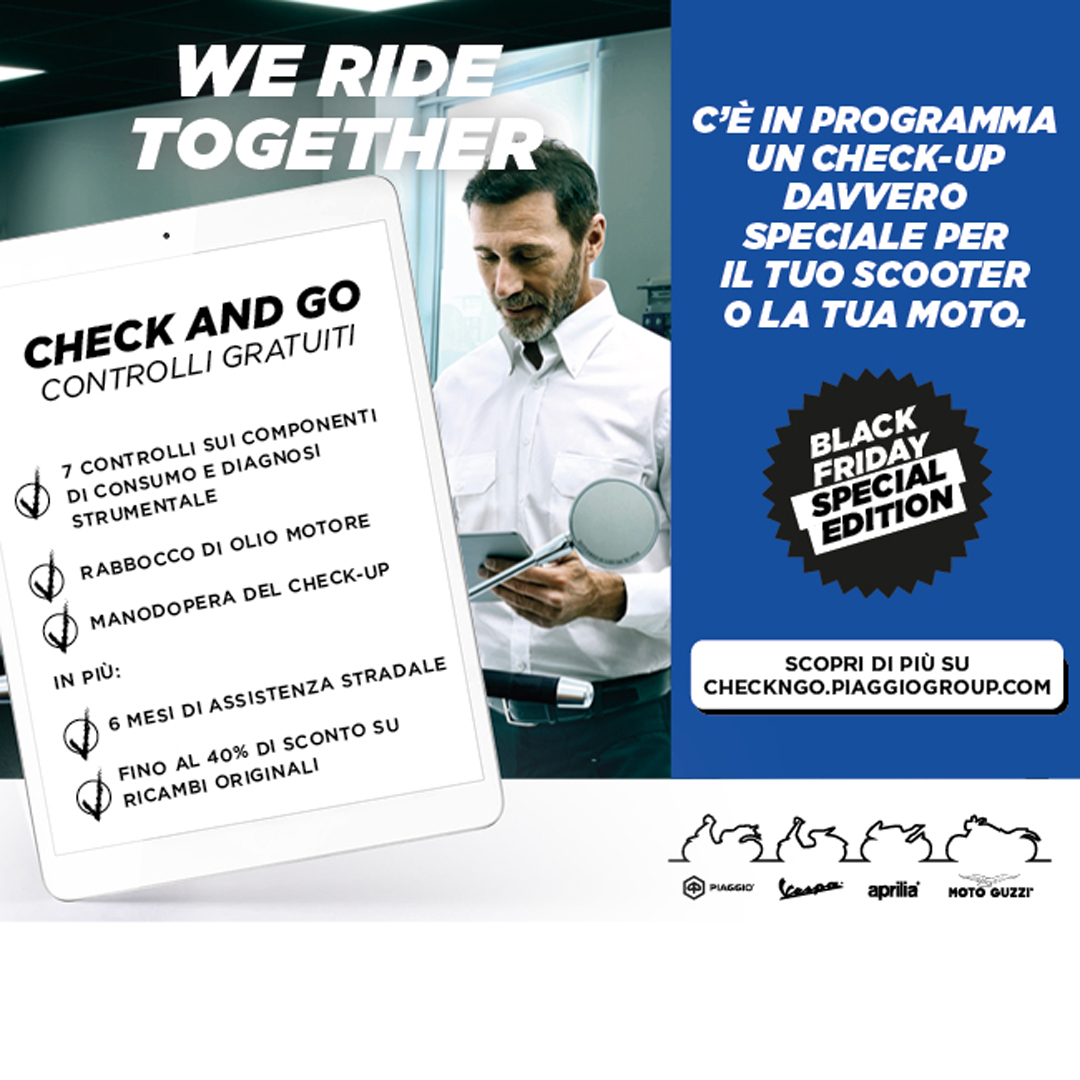 Winter Check&Go: il check-up invernale per il tuo scooter Piaggio o Vespa