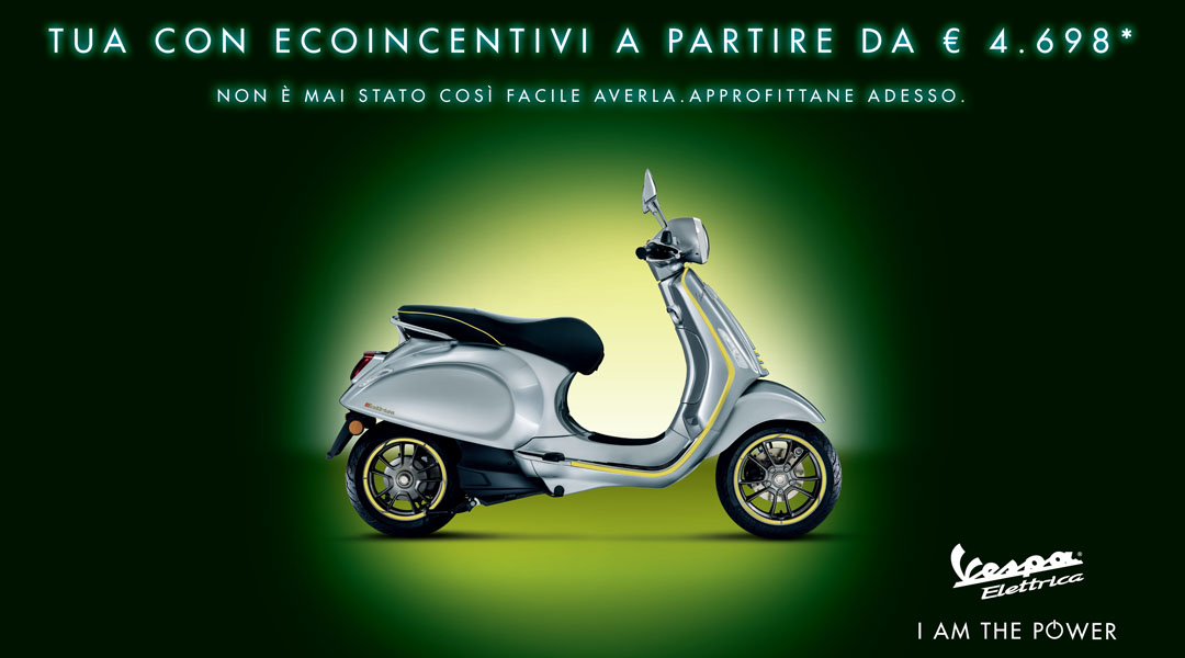 Gamma Vespa Elettrica è tua con gli Ecobonus